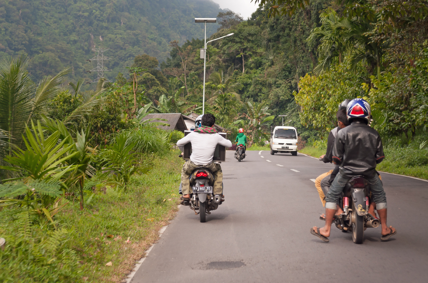 Motorcycles are a very popular form of transport all over Indonesia. iStock