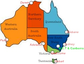 Find Melbourne on this map.