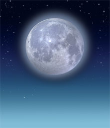 A full moon. Getty