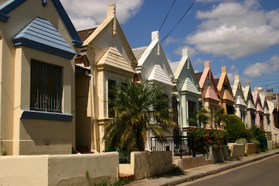 A row of old terrace houses joined together ©Getty Images