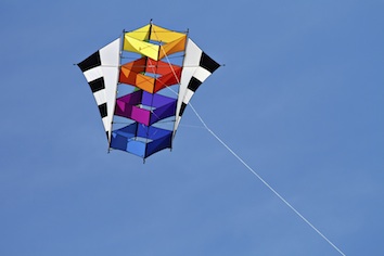 This is a box kite. Lawrence Hargrave invented the first one. ©Getty
