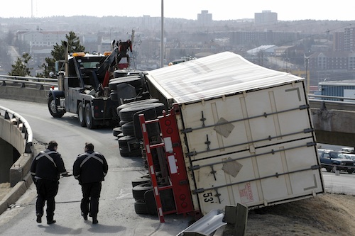 A road emergency. Getty Images