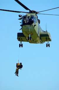 Helicopter rescue. Getty Images