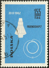 A stamp issued to commemorate the 1962 space flight © iStock