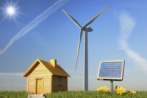 Renewable energy comes from the sun, the wind, from water and from plants. Getty Images