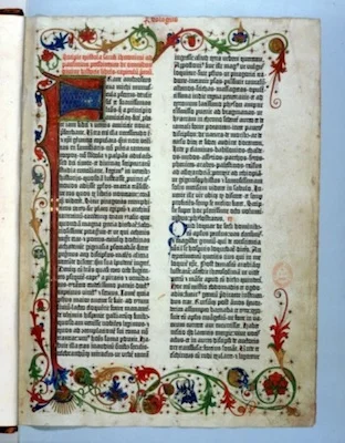 A page from Gutenberg's Bible. © Getty Images