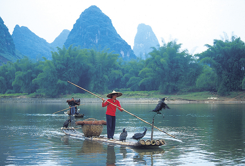 In some places, rafts are still used today, to carry people and goods across rivers and lakes. Getty Images