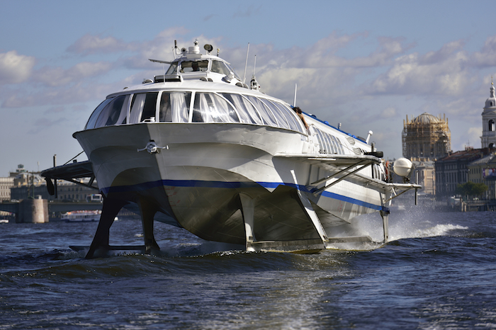 Hydrofoils are mostly used as ferries or water taxis. Getty