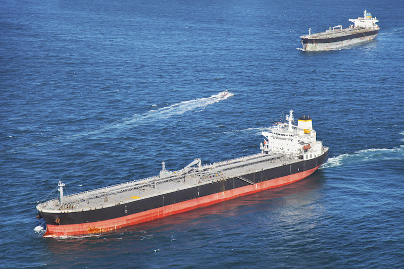 Among the largest ships ever built, these supertankers are used to transport oil.