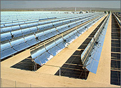 An array of PV panels at a solar farm. Getty Images