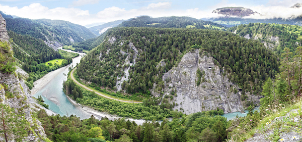 The Rhine flows through Switzerland © Getty Images