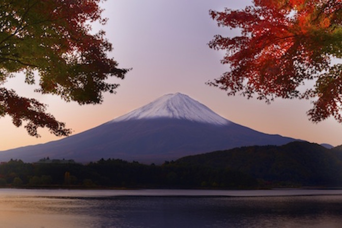 Mt Fuji at dawn. Getty Images