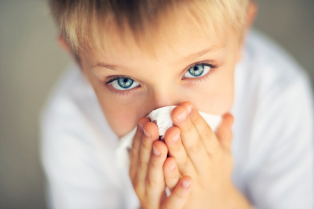 To clean the nose, blow gently into a tissue. © Getty Images