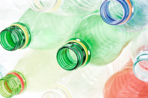 Plastic can be used to make bottles of all shapes and sizes. © Getty Images