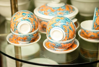 Ceramic bowls made in Bat Trang village, famous for the fine ceramics it has produced for hundreds of years. Image©iStock