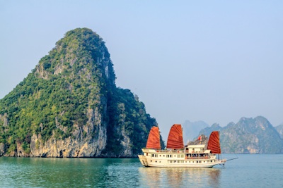 Tourist boat on Halong Bay. Photo©iStock