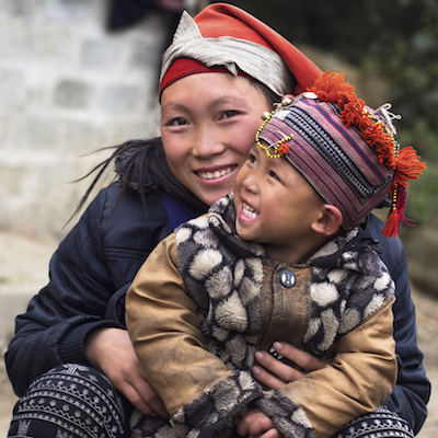 A woman and child of the Hmong group in Sa Pa, Vietnam. Photo©iStock