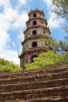 The tower at Thien Mu Pagoda, Hue. Photo©kidcyber