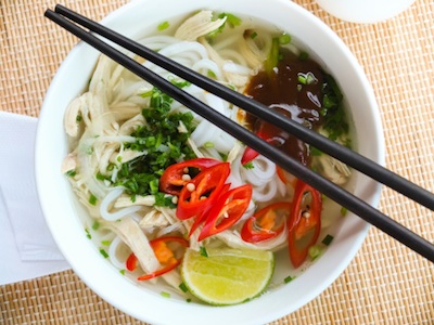 Chicken soup with noodles and vegetables. Photo©Getty