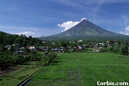Mayon volcano in the Philippines is a cone volcano