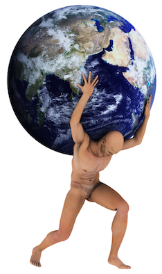 According to legend, Atlas was a giant who held the weight of the world on his shoulders © Getty Images