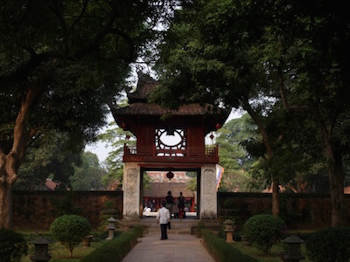 Entrance to the Temple of Literature in Hanoi. ©kidcyber
