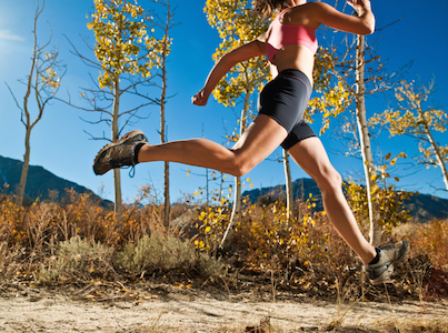 The cross-country run is over rough terrain. © Getty Images