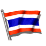 The national flag of Thailand