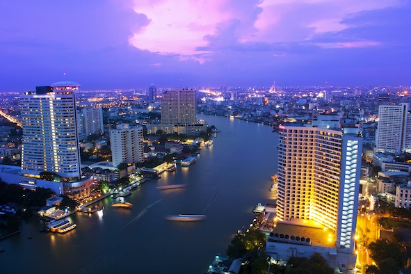 The Chao Phraya River flows through Bangkok, Thailand's capital City. ©Getty Images