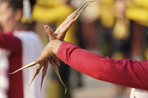 Gold finger extensions worn in some forms of traditional dance. iPhotos.com