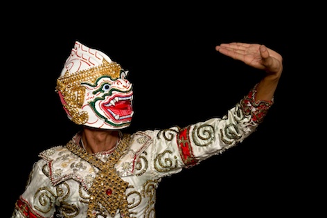 Khon dancer wearing a demon mask. iPhotos.com