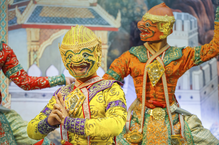 Two Khon demons in a performance. Getty Images