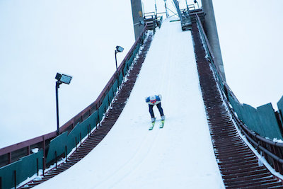 Skier on a ski jump. © Image from http://imasportsphile.com/category/olympics/