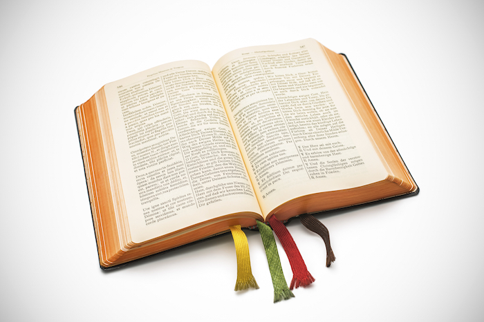 The Bible is the holy book for Christians.