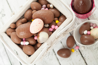 Today most Easter eggs are chocolate, but in olden times were real eggs. ©iStock