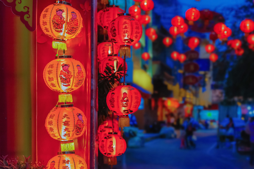 Red lanterns at Chinese New Year. Photo©iStock