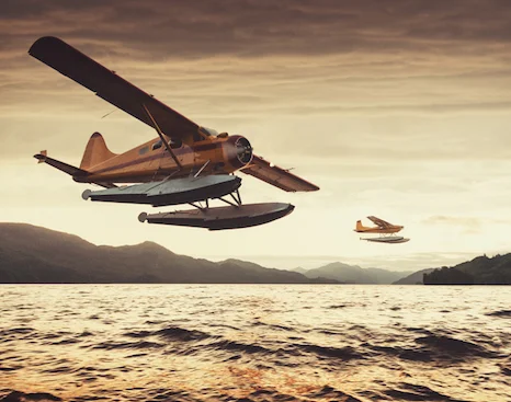 Floats under the sea plane meant that it could land and take off from water ©Stock