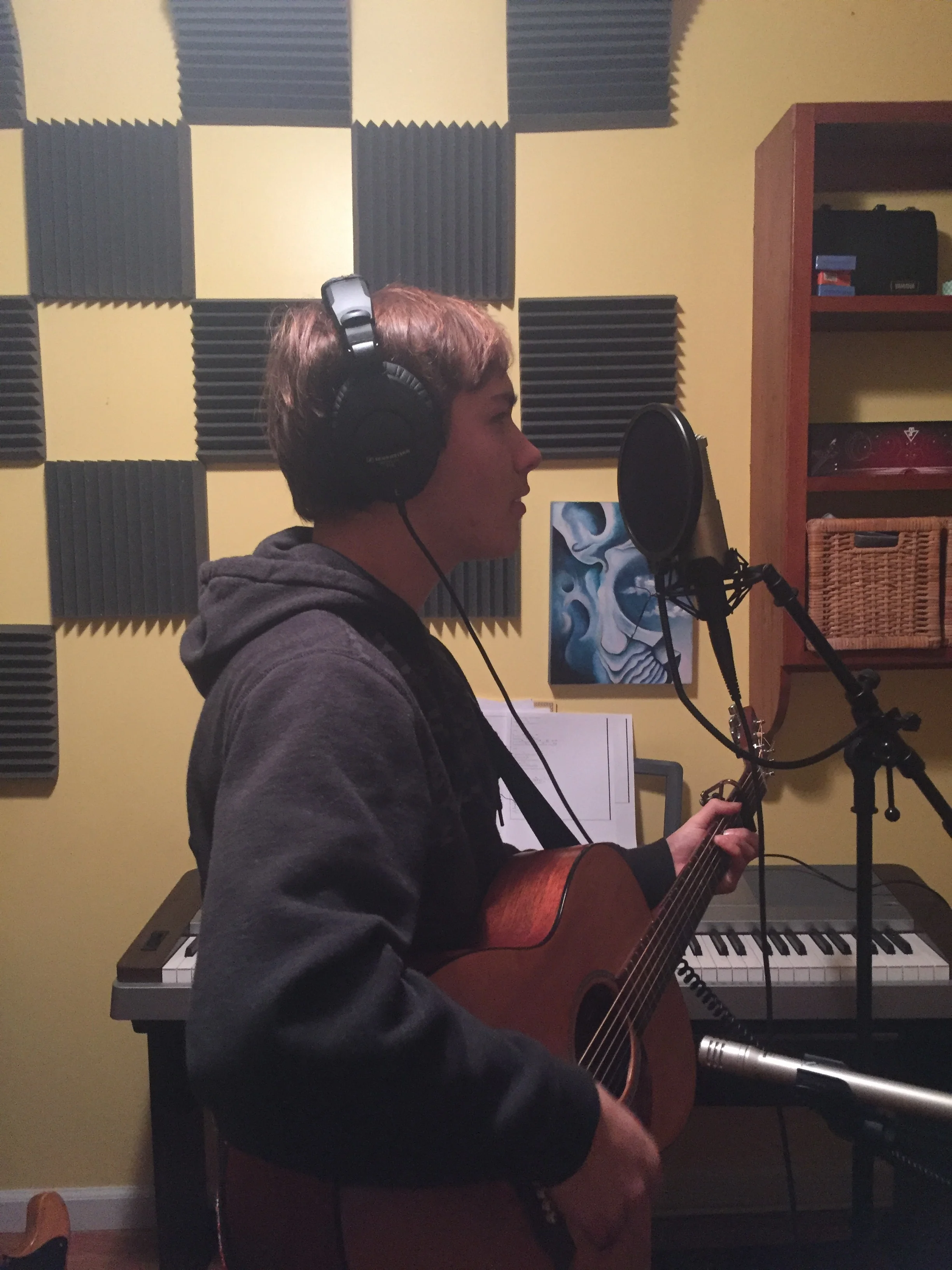 Recording in my studio