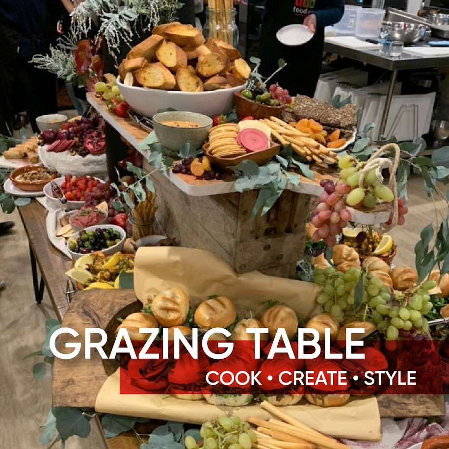 ultimate grazing table with various food options... Grazing Table - Cook, Create and Style - The Ultimate Grazing Table ...