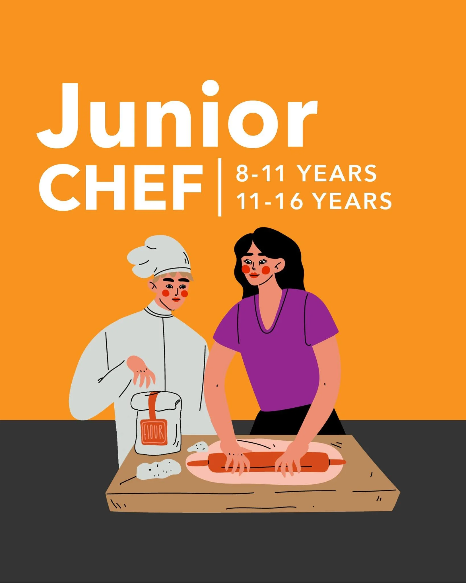 School holiday boredom = solved!
Our Junior Chef Classes are fun, interactive and packed with flavour. With classes for 8&ndash;11 yrs and 11&ndash;16 yrs, it&rsquo;s the perfect way for kids to build confidence, learn new skills, and enjoy a feast t