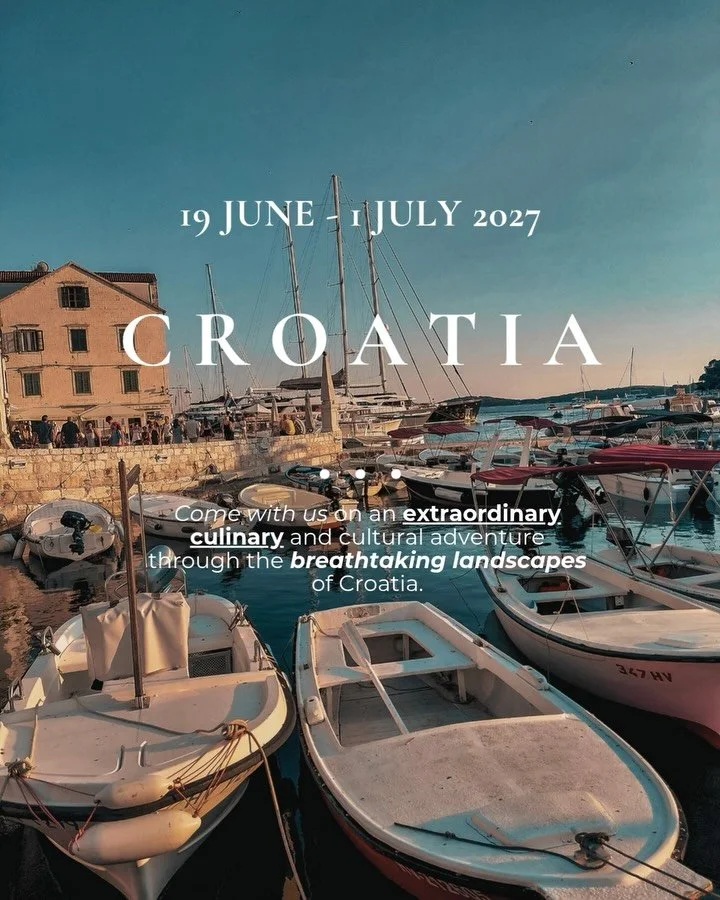 Our inaugural tours of Croatia 🇭🇷 this year, were incredible!

This  CROATIA tour has been curated with a boutique luxury itinerary that spans from wine &amp; food exploration  to incredible natural landscapes and iconic small towns exploration. 

