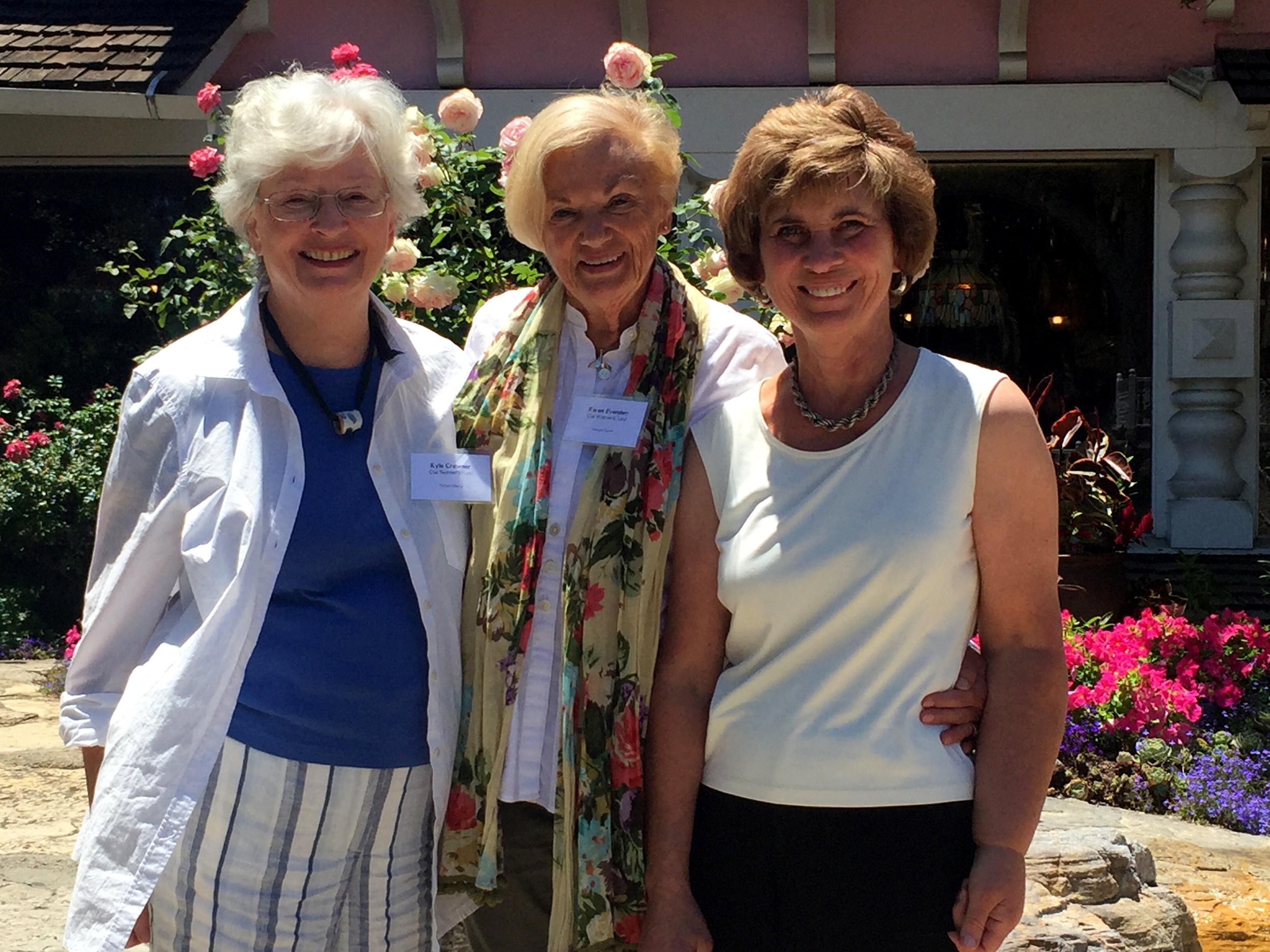 Ojai Women's Fund leaders Kyle Crowner, Karen Evenden, and Peggy Russell