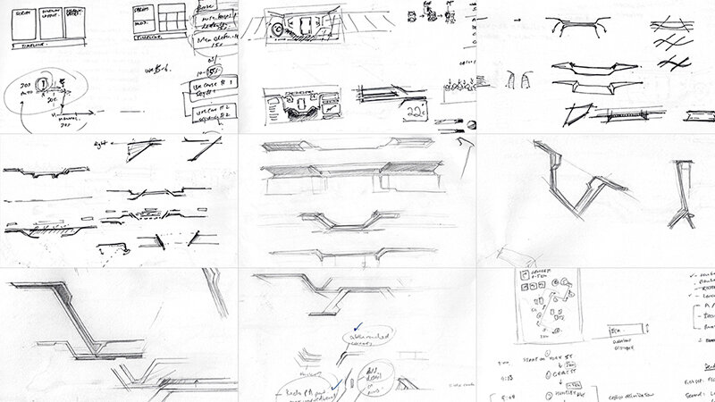  Selection of design sketches 
