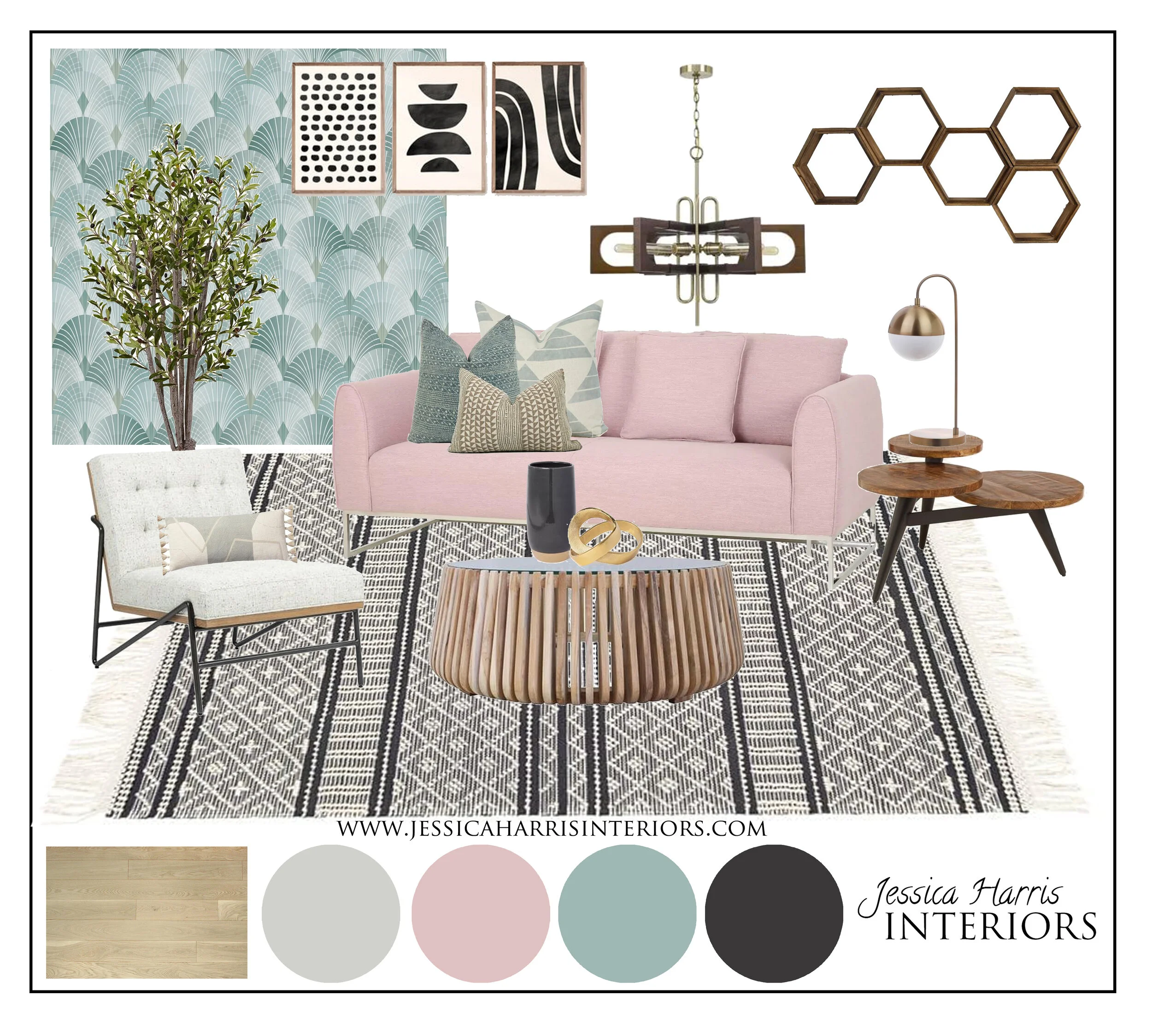 A Shoppable Bold Modern Living Room