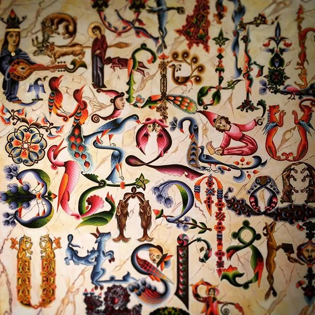 Invented in the year 405 A.D. by St. Mesrop Mashtots and designed with the help of scribe Rophanos, the creation of the Armenian alphabet was a pivotal moment in the history of the Armenian nation. Fifth century Armenia became the location of ceasele