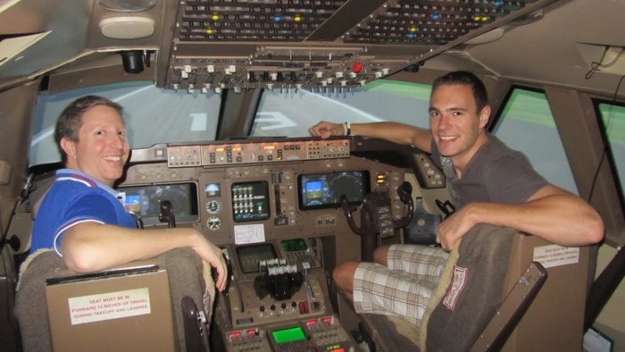 Flying Boeing 747 Simulator