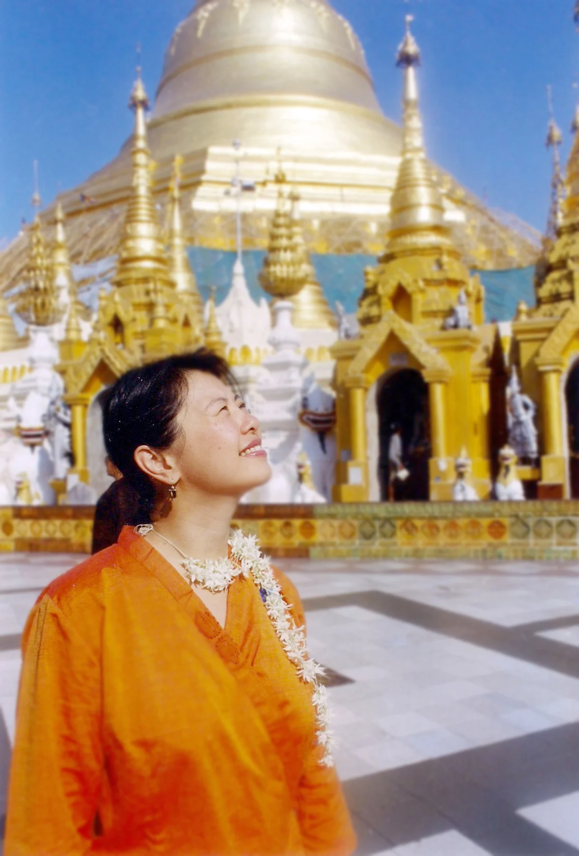 Yim Tom at Shwedagon Pagoda in Yangon Myanmar