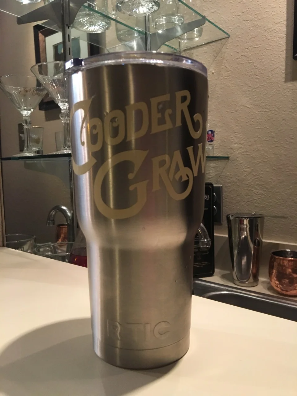 RTIC Cooder Graw Tumbler - Silver