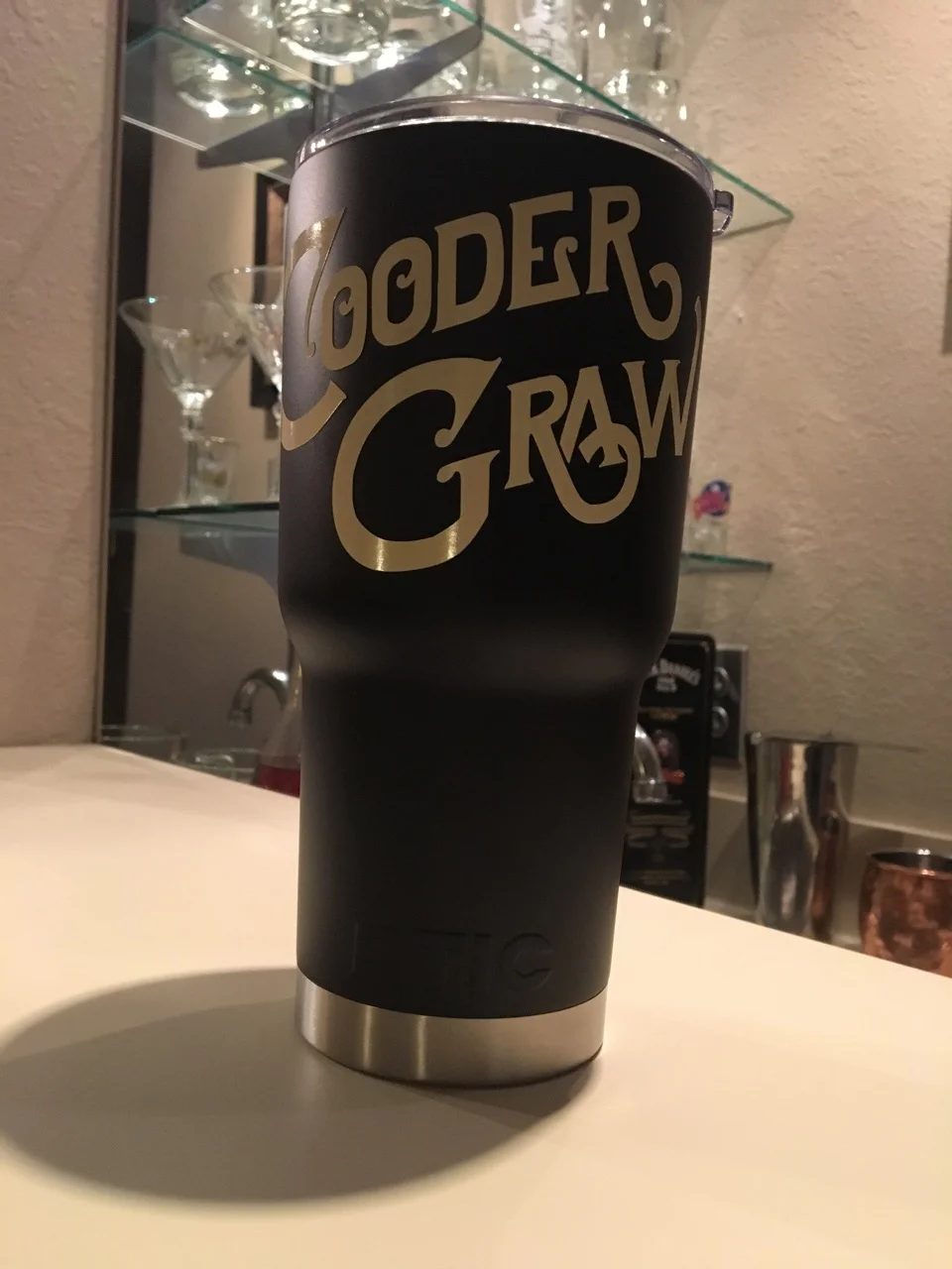RTIC Cooder Graw Tumbler - Black