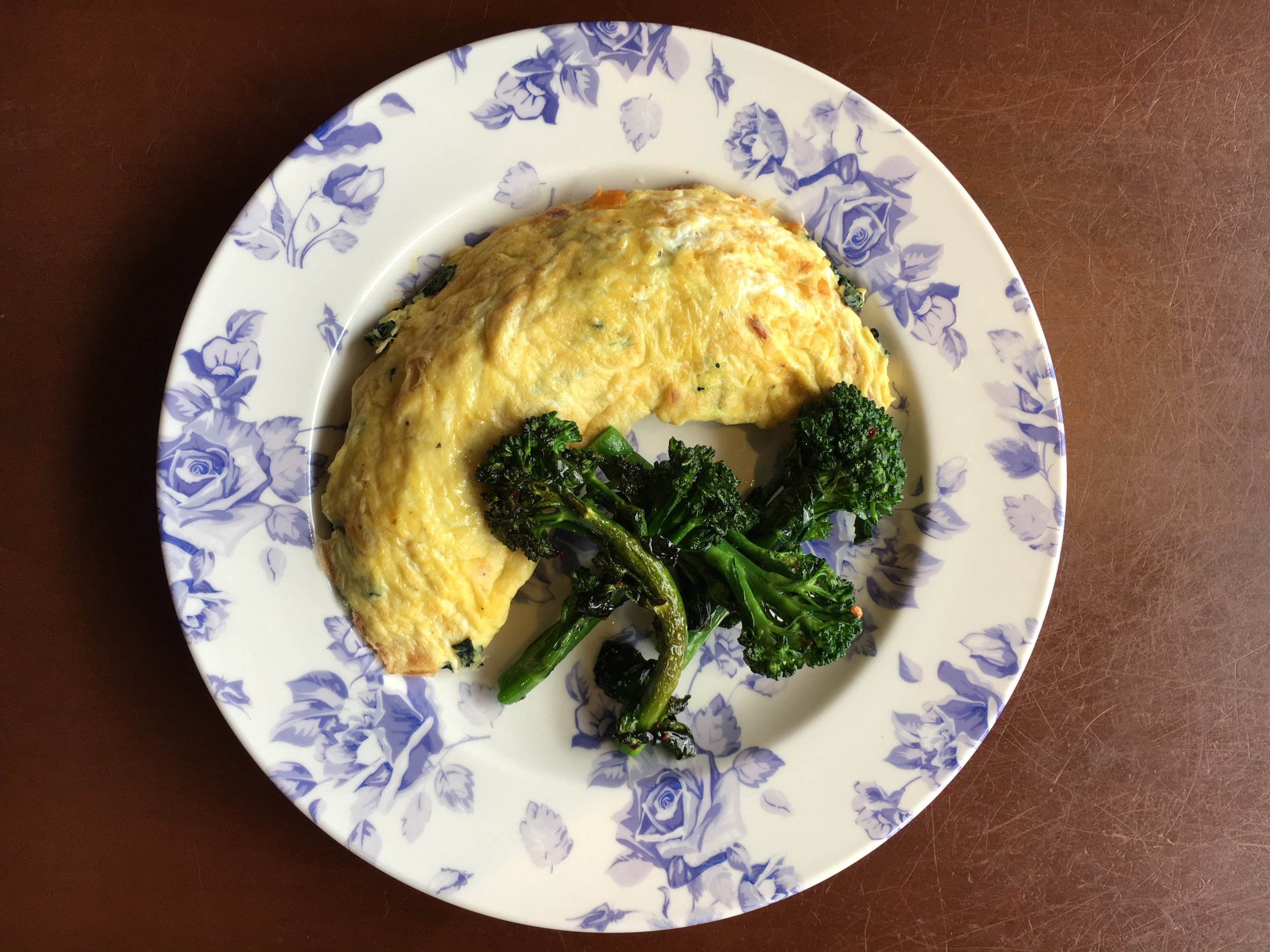 KETO RECIPE: Omelet With Black Kale and Pancetta